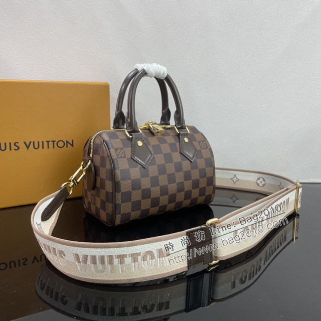 Lv路易威登2023專櫃新款Speedy Bandoulière20手袋 LV棋盤格手提肩背女包 ydh5158